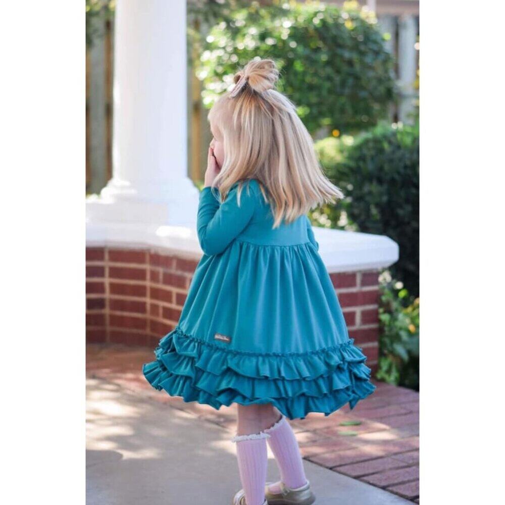 Matilda Jane County Fair Dress Infant Girls Size 12 - 18 months Pine cone Berry